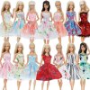 Handmade Mini Dress Mixed Style Casual Dating Wear Lace Skirt Floral Pattern Gown Clothes For Barbie 1