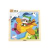 Dřevěné puzzle pro nejmenší Viga 9 ks Letadlo (Barva Multicolor)