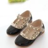 New Girls Sandals Kids Leather Shoes Children Rivets Leisure Sneakers Hot Girls Princess Dance Shoes 4