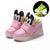 Cute Lovely Princess Boys Girls Boots Cartoon Children Shoes Casual Fashion LED Light Baby Kids Shoes 2