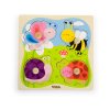 Dřevěné vkládací puzzle hmyz Viga (Barva Multicolor)