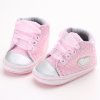 Infant Newborn Baby Girls Polka Dots Heart Autumn Lace Up First Walkers Sneakers Shoes Toddler Classic 2