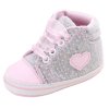 Infant Newborn Baby Girls Polka Dots Heart Autumn Lace Up First Walkers Sneakers Shoes Toddler Classic 5