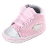 Infant Newborn Baby Girls Polka Dots Heart Autumn Lace Up First Walkers Sneakers Shoes Toddler Classic 6