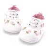 Baby Girl Shoes White Lace Floral Embroidered Soft Shoes Prewalker Walking Toddler Kids Shoes free shipping 2