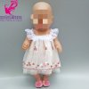 doll clothes for 43cm Baby new Born Doll pink shirt jeans trousers fit 18 inch girls 9