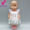 doll clothes for 43cm Baby new Born Doll pink shirt jeans trousers fit 18 inch girls 11