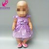 doll clothes for 43cm Baby new Born Doll pink shirt jeans trousers fit 18 inch girls 2