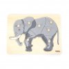 Dětské dřevěné puzzle vkládačka Montessori Viga Slon (Barva Multicolor)