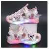 Dětské LED svítící letní sandály Frozen s Elsou 2