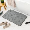 Inyahome Memory Foam Bath Mat Super Water Absorption Machine Washable Bathroom Rug Soft Absorbent Quick Dry.jpg 640x640 (1)