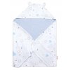 142471 260965 zavinovaci deka s kapuci bavlna jersey i love boy baby nellys modra