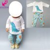 doll clothes for 43cm born Baby doll boy clothes green frog for 17 40cm 38cm baby A3