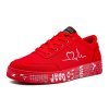 Fashion Women Vulcanized Shoes Sneakers Ladies Lace up Casual Shoes Breathable Canvas Lover Shoes Graffiti Flat.jpg Q90.jpg (1)