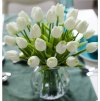 Bytová dekorace - kytice umělých tulipánů - 15 kusů
