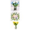 Bytová dekorace - kytice umělých tulipánů - 15 kusů