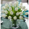 Bytová dekorace - kytice umělých tulipánů - 20 kusů