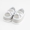 Kojenecké mokasíny-capáčky New Baby šedá 3-6 m (Barva Šedá, Velikost 3- 6 m)
