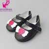Doll shoes for 43 cm new born baby Doll black white Prink Shoes For 18 D