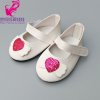 Doll shoes for 43 cm new born baby Doll black white Prink Shoes For 18 B