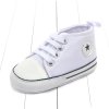 New Canvas Classic Sports Sneakers Newborn Baby Boys Girls First Walkers Shoes Infant Toddler Soft Sole White Star