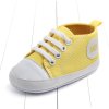 New Canvas Classic Sports Sneakers Newborn Baby Boys Girls First Walkers Shoes Infant Toddler Soft Sole Yellow Baby
