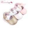 2019 Newborn Baby Moccasin Shoes Soft Bottom PU Leather Toddler First Walkers 1