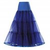 WOWBRIDAL 95CM Long Petticoat Ruffled Crinoline Vintage Wedding Bridal for Dresses Underskirsdft Rockabilly Tutu.jpg 640x640 (2)