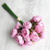 1 Bouquet 27 heads Artificial Flowers Peony Tea Rose Autumn Silk Fake Flowers for DIY Living.jpg 640x640 (4)