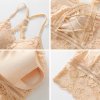 2PCS Women Hollow Out Bralette Solid Color Beauty Back Lace Underwear Sexy Vest Female Add pad6