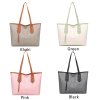 Women Vintage Shoulder Bag Pu Leather With Dark Print Large Capacity Handbag4