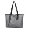 Women Vintage Shoulder Bag Pu Leather With Dark Print Large Capacity Handbag6