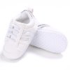 Baby Shoes Pu Leather Shoes Sports Sneakers Newborn Baby Boys Girls Stripe Pattern Shoes Infant Toddler A6