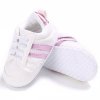 Baby Shoes Pu Leather Shoes Sports Sneakers Newborn Baby Boys Girls Stripe Pattern Shoes Infant Toddler A8