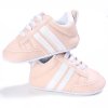 Baby Shoes Pu Leather Shoes Sports Sneakers Newborn Baby Boys Girls Stripe Pattern Shoes Infant Toddler 2