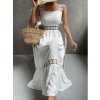 Boho White Dress Women Sexy Midi Dress Female Hollow Out Elegant Off Shoulder Beach Dress Ladies.jpg (2)