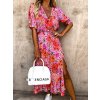 axi Long Dress Spring Summer V Neck Short Puff Sleeve Side Split.jpg 640x6407