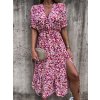 axi Long Dress Spring Summer V Neck Short Puff Sleeve Side Split.jpg 640x640