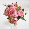 ose Pink Silk Bouquet Peony Artificial Flower 5 Big Head 4 Small.jpg 640x6408