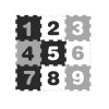 143006 262297 detske penove puzzle podlozka na zem cislice smily play 9 ks