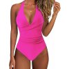 Women One Piece Swimsuit High Waisted Tummy Control Swimsuit (3)