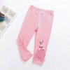 2019 Children Girls Leggings Summer Calf Length Pants Cartoon 3D Anna Elsa Girls Pants Children Trousers B
