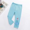 2019 Children Girls Leggings Summer Calf Length Pants Cartoon 3D Anna Elsa Girls Pants Children Trousers C