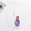2019 Children Girls Leggings Summer Calf Length Pants Cartoon 3D Anna Elsa Girls Pants Children Trousers H