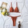 Women Swimwear 2023 Sexy Bikinis Solid Push Up Sw (12)