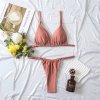 Women Swimwear 2023 Sexy Bikinis Solid Push Up Sw (14)