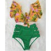 High Waist Ruffled Sexy Bikini Set 2022 Flounce Biquini Swimwear Women Two Pieces Swimsuit Floral Beach (15) kopie