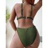 Cikini New Sexy Plus Size Bikinis Set Two Piece Solid Color Swimwear Sum (1)