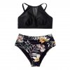 High Waist Bikini 2023 Swimsuit Women Beachwear Black Me (12)