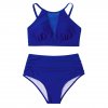High Waist Bikini 2023 Swimsuit Women Beachwear Black Me (10)